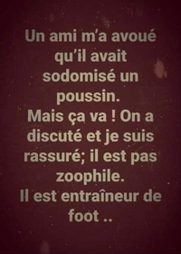 Ouf, me voilà rassuré !