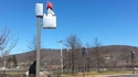 Les lampadaires près de l'usine Zippo
