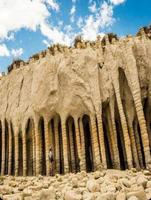 Colonnes de pierres, bord du lac Crowley, Californie