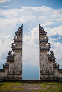Portes Temple balinais