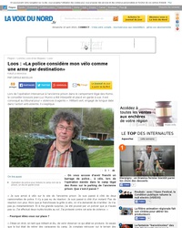 son vélo est une arme