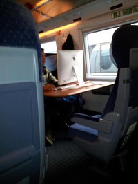 Ordinateur dans le train