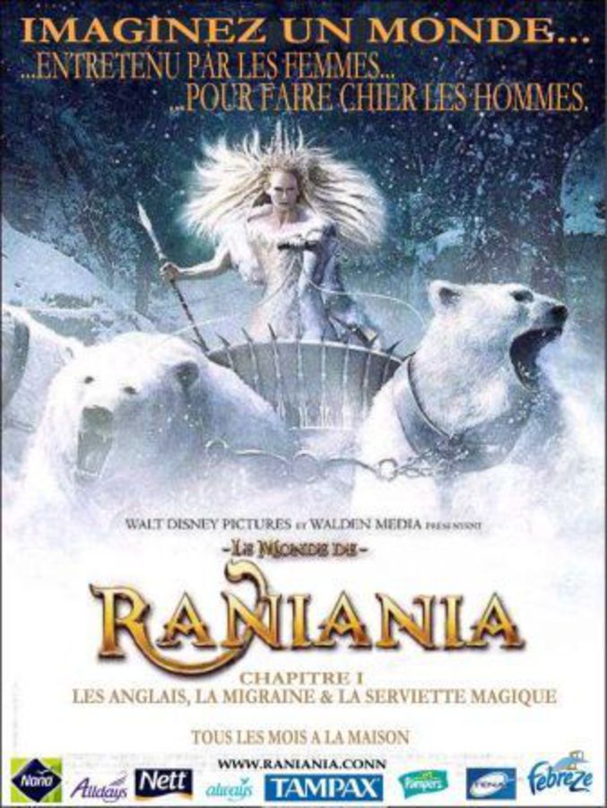Une parodie du film "Le Monde de Narnia".