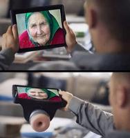Faudrait peut être acheter une autre tablette pour parler à mamie en Visio 