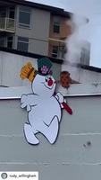 Street art de Noël 