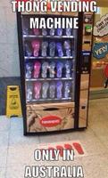 Machine distributrice de thongs