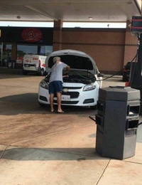 Quand c'est la première fois que tu fais un plein