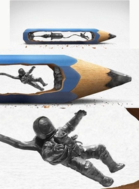 Un crayon de l'espace