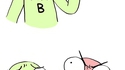 A and B smell the flowers