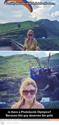 Photobomb de haut vol