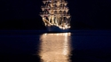 Le Cuauhtémoc au mouillage
