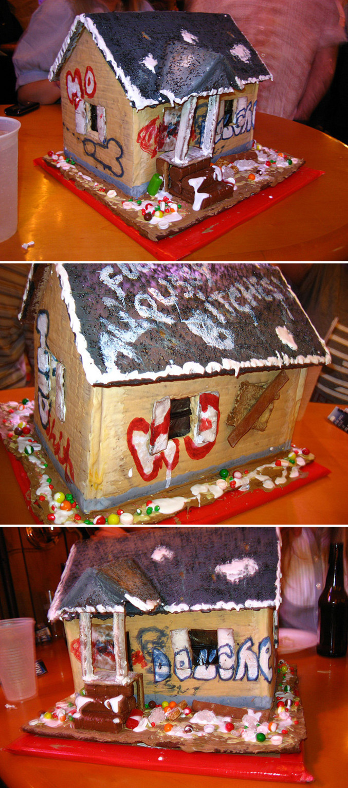 La maison d'Hansel et Gretel abandonnée.