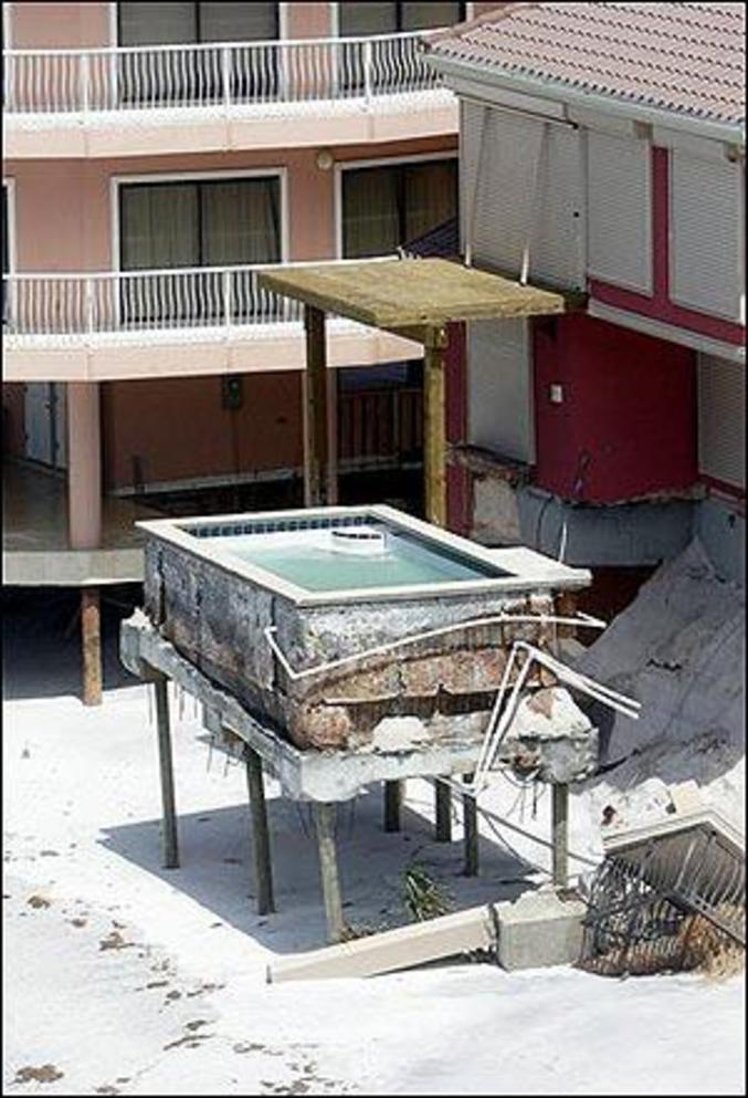 Un hôtel où il est difficile de profiter de la piscine