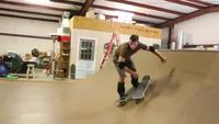Side flip en skateboard