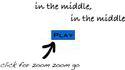 In the middle