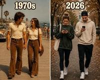Evidemment, à part les pantalons pattes d'éph', il y a une autre petite différence...