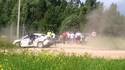 Driver almost hits cameraman