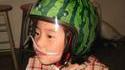 Casque pastèque