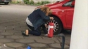 Regonfler avec un extincteur 