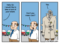 J'aimerais voir vos toilettes