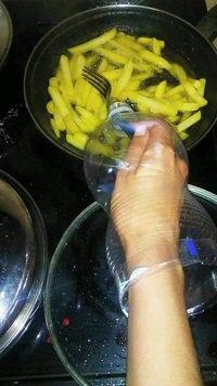 Astuce anti-projection d'huile bouillante