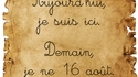 Aujourd'hui, je suis ici