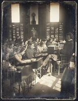 Très ancienne photo de 1850 : Ecole de filles Emerson à Boston