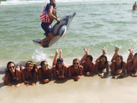 Saut à la plage