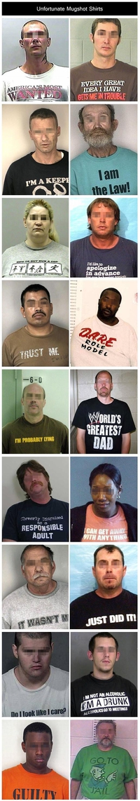 Porter le bon tee-shirt le jour de son arrestation