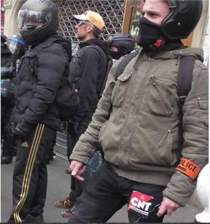 La France, ce seul pays au monde où les flics chargés d'encadrer les manifestations sont en plus des anarcho-syndicalistes révolutionnaires...