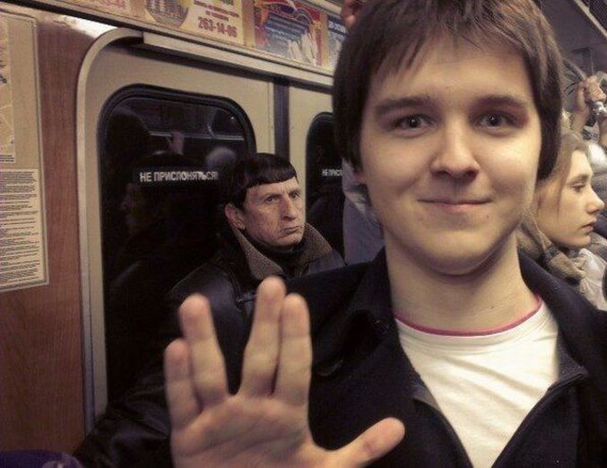 Spock dans le métro.