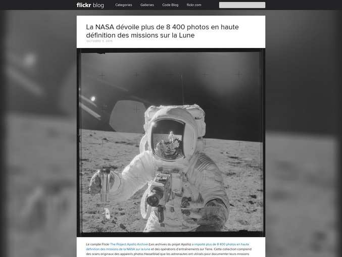 La NASA dévoile plus de 8400 photos HD des missions lunaires.