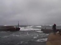 Gros temps au port
