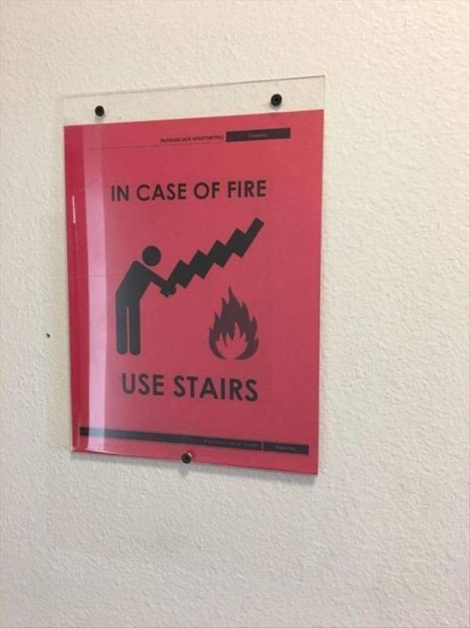 Utilisez les escaliers.