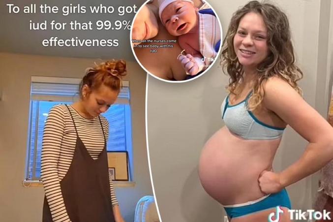Une jeune fille de 20 ans qui est tombée enceinte alors qu'elle était sous contraception révèle que son petit garçon est né en serrant son stérilet dans sa main.