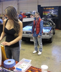Cosplay Marty (au second plan)