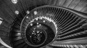 Perspective en trémie d'escalier