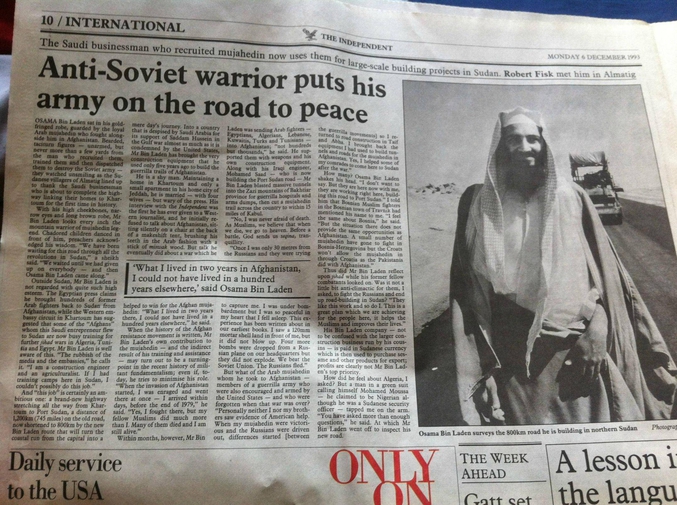 Oussama Ben Laden, un héros américain contre les soviétiques