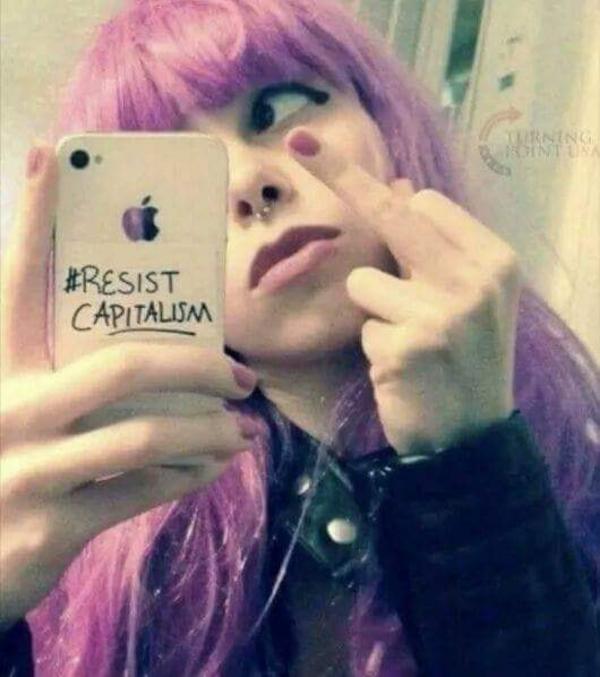 Hashtag elle a trop raison !!! Fuck capitalism