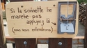 Si la sonnette est en panne