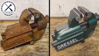 Restauration parfaite d'un vieil étau