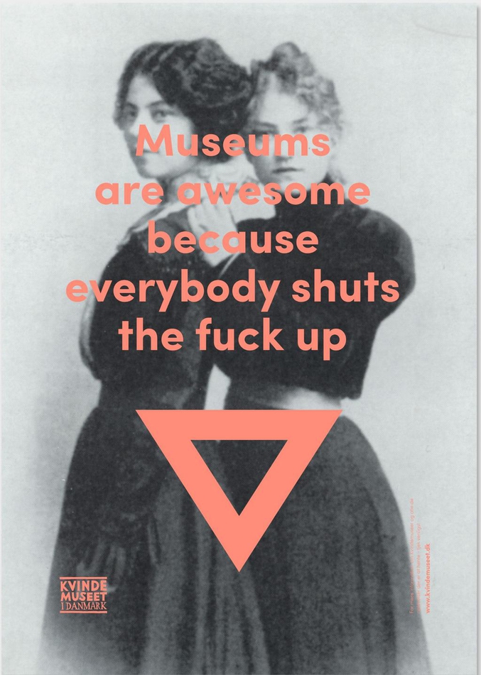 Campagne de publicité pour les musées au Danemark.