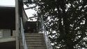 Chute d'un escalier