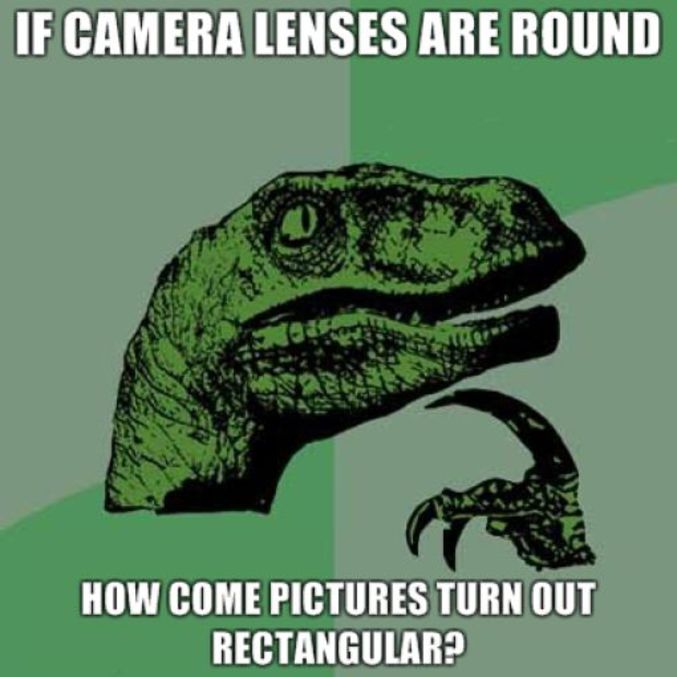 À propos des lentilles des caméras.