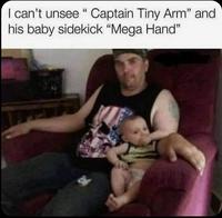 Petit bras pour le papa, grosse patasse pour le bébé