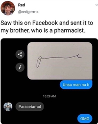 Kan ton frère est pharmacien