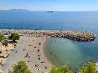 Plage du fortin (ou de la batterie), quartier Corbière/L'Estaque, 7ème arrdt de Marseille