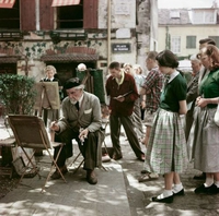 Scène de rue à Montmartre