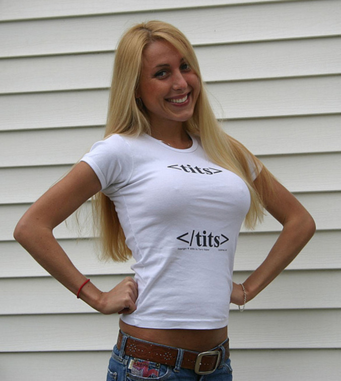 Un tshirt HTML.
