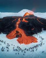 Des volcans se sont réveillés récemment en Islande...